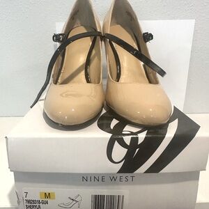 Brand new nude heels from Nine West.